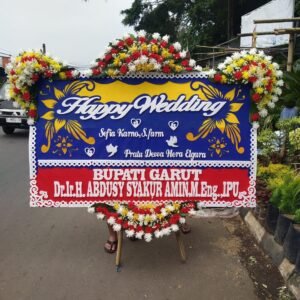 Bunga Papan Garut Happy Wedding
